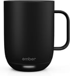 Ember New Temperature Control Smart Mug 2, 414 ml, Black, 80 min. Battery Life –