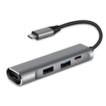 gris de couleur USB type C hub USB-C VERS HDMI 4K USB Thunderbolt 3 Dex Mode Dex Adapteure Dock Pour MacBook Pro Samsung S10 S9 Huawei P20 Pro