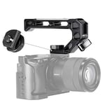 UURig R005 Poignée de griffe en alliage d'aluminium léger pour appareil photo, support de stabilisation vidéo universel avec 3 adaptateurs de griffe pour monter un microphone, une lumière LED, un moniteur, des prises de vue faciles à faible angle.