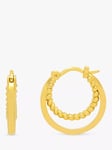 Estella Bartlett Double Twisted Hoop Earrings, Gold