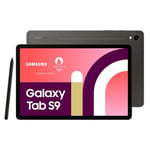 Samsung Galaxy Tab S9 Tablette avec Galaxy AI, Android, 11" 128Go de Stockage, Lecteur MicroSD, Wifi, S Pen Inclus, Anthracite, Exclusivité Amazon Version FR