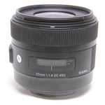 Sigma Used 30mm f/1.4 DC HSM Art Lens Canon EF