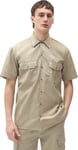 Dickies Men's Work Shirt Shortsleeve Rec Khaki, L