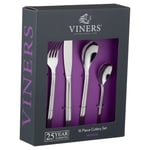 Viners Valencia 16 Piece Cutlery Set Gift Boxed 18/0 Stainless Steel 0303.172