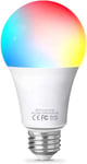 Fitop Ampoule Connectée Alexa, Ampoule Intelligente 10W Wifi Led Smart Bulb E27, Compatible avec Alexa/Google Home/Siri, Ampoule Dimmable Multicolore Sans Moyeu Nécessaire