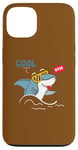 Coque pour iPhone 13 Cool Dude – Soyez votre auto-rester au frais – Requin cool avec lunettes