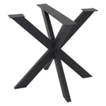 Pied de table Spider métal noir design industriel piètement meuble 85x71x85 cm