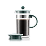 BODUM K12093-450-Y21 BISTRO NOUVEAU Cafetière à piston double paroi, avec couvercle extra, 8 tasses, 1.0 l