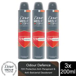 Dove Anti-Perspirant Men+Care Advanced 72H Protection Deodorant 200ml, 3 Pack