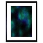 Wee Blue Coo PHOTO SPACE COSMOS STARS NEBULA CLOUD STARFIELD FRAMED ART PRINT MOUNT B12X13147