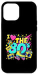 Coque pour iPhone 12 Pro Max Chemise « I Love The 80s » pour homme et femme, costume de fête vintage des années 80