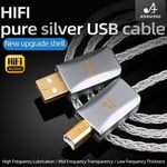 Câble Audio Hifi En Argent Pur Pour Téléphone Portable Et Radiateur,Haute Performance,Type C Vers Type B,Données Kang - Type Upgrade A-B-2m #B