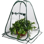 Petite serre en plastique - Petite tente d'hivernage - Mini serre portable - Pour petits travaux de jardinage en interieur et e[302]