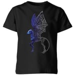 Fantastic Beasts Tribal Thestral Kids' T-Shirt - Black - 5-6 ans - Noir