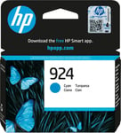 HP 924 Cyan Cartouche d'encre 4K0U3NE