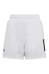 adidas Boy's Club Tennis 3-Stripes Shorts, White, 7-8 Years