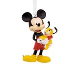 Hallmark Mickey Mouse and Pluto Ornament, Disney Tree Decoration, Disney Hanging Ornament, Christmas Hanging Ornament, Gifts for Christmas