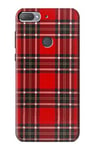 Tartan Red Pattern Case Cover For HTC Desire 12+, HTC Desire 12 Plus