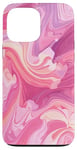 iPhone 13 Pro Max Swirl Pink Color Illustration Pattern Abstract Art Case