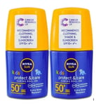 2 x Nivea Sun Kids Protect & Care Roll on 50 ml SPF 50+ 2D