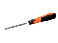 Bahco Ergo 4-186-04-2-2-2, Fil, Triangelfil, Andra Skärning, Svart/Orange, 10 Cm, 6 Mm