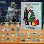 Otwoo  Adventskalender Jul Nalle Puh  Stitch Baby Yoda Toy Story Leksak Set Anime Modell Leksak Barn Julklapp 7 With Box