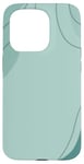 Coque pour iPhone 15 Pro Vert foncé et vert clair formes géométriques art contemporain