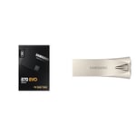 Samsung SSD 870 EVO, 2 TB, Form Factor 2.5 Inch, Intelligent Turbo Write, Magician 6 Software, Black & flash drive Champagne silver 64 GB