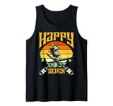 Birthday Skier HAPPY SEVEN Funny Children Tank Top