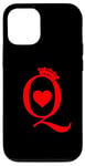 Coque pour iPhone 12/12 Pro Jeu de cartes à jouer Queen Of Hearts King Of Hearts