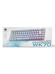 Deltaco WK70 Membrane 60% Keyboard with semi transparent case - Gamingtastatur - Hvit