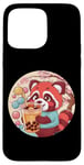 Coque pour iPhone 15 Pro Max Roter Kawaii Panda avec Bubble Tea