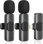 Lot De 2 Mini Microphones Multifonctions - Mini Microphone Sans Fil Pour Vidéo, Microphone Sans Fil Pour Iphone, Microphone À Clipser - Microphone Bluetooth Pour Téléphone Portable Youtube Vlog Twitc