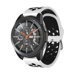 Sportarmband Samsung Galaxy Watch 46mm/Gear S3 Vit/Svart