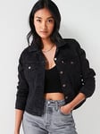 Levi's Orginal Trucker Denim Jacket - Black Air, Black, Size M, Women