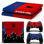 TN-PS4-7104-Anime Spider Man Venom Vinyyli Ihotarra PS4-konsoliin ja 2 ohjaimeen Tarra-kansipelitarvikkeet