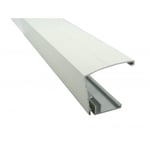 Profil et capot laqués vissables pour plaque polycarbonate 10-16-32 mm - MCCOVER - Blanc RAL 9010