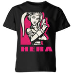 T-Shirt Enfant Hera Star Wars Rebels - Noir - 5-6 ans