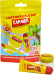 CARMEX Lip Balm Gift Pouch 1x Strawberry Tube, 1x Classic Pot