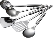 5 Pcs Cooking Utensils Set Stainless Steel Kitchen Utensils Gadgets Resistant C