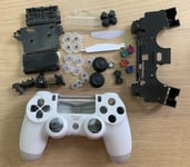 valkoinen- Vaihtokotelokotelo Ps4 Slim 4.0 Jdm-040 Wireless Game Pad Joystick Controller Touch -valolla