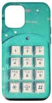 Coque pour iPhone 15 Pro Téléphone rétro années 80/90 Turquoise Old School Nostalgie