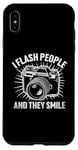 Coque pour iPhone XS Max Photographe I Flash People And They Smile