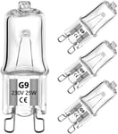 Halogen G9 Oven Bulbs 25W 230V 2700K for Oven and Microwave Oven Cooker Bulb Ap