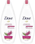 Dove Pomegranate & Hibiscus Tea Body Wash 225ml Pack of 2