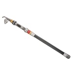 1.8m/5.9ft Fishing Rod Telescopic 41cm, Carbon for Freshwater Fishing Black