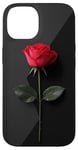 Coque pour iPhone 14 Rose Minimalisme Géométrique Art Floral