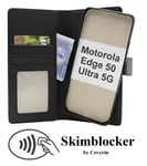 Skimblocker Motorola Edge 50 Ultra 5G Magnet Plånboksfodral (Svart)