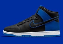 Nike Dunk High Retro SE UK 10 (EUR 45 Black Hyper Royal White New DD3359 001