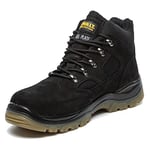 DeWALT Men's Challenger Safety Boot | Waterpoof Leather | Steel Toe Cap | S3WR SRA | Black UK10 (EU44)